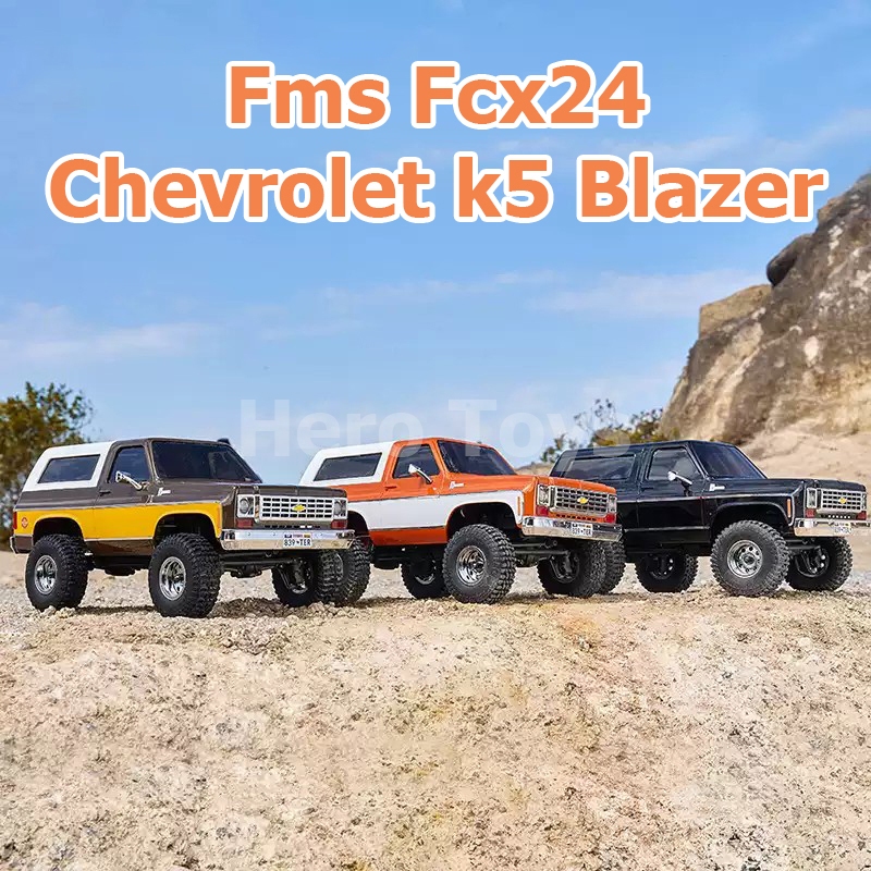 Xe điều khiển từ xa FMS FCX24 Chevrolet K5 Blazer tỉ lệ 1:24, xe RC địa hình Crawler, hộp số 2 tốc đ