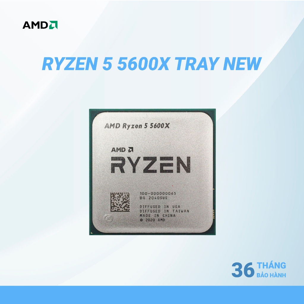 CPU AMD Ryzen 5 5600X Tray New - Bảo hành 36 tháng