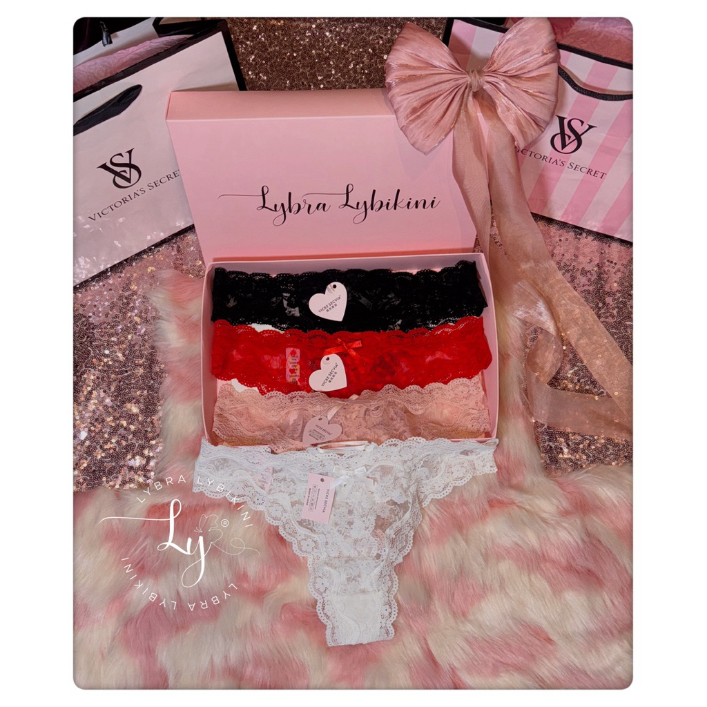 Quần chip nữ Vic ren lọt khe ĐEN