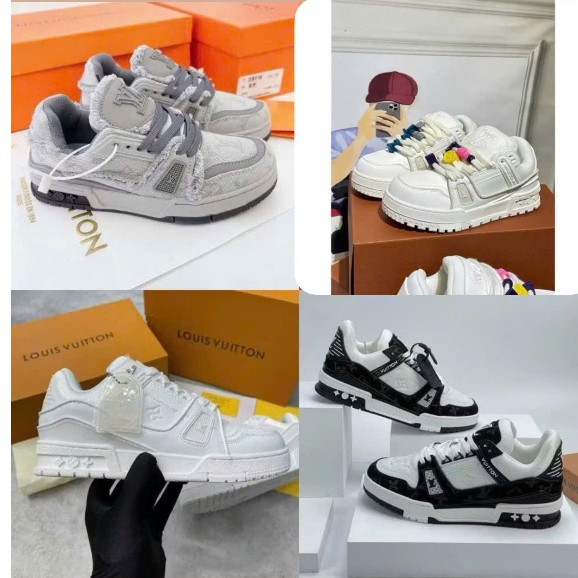 Giày thể thao nam nữ full trắng kèm sticker , giày thời trang kiểu dáng sang trọng hàng cao cấp full size