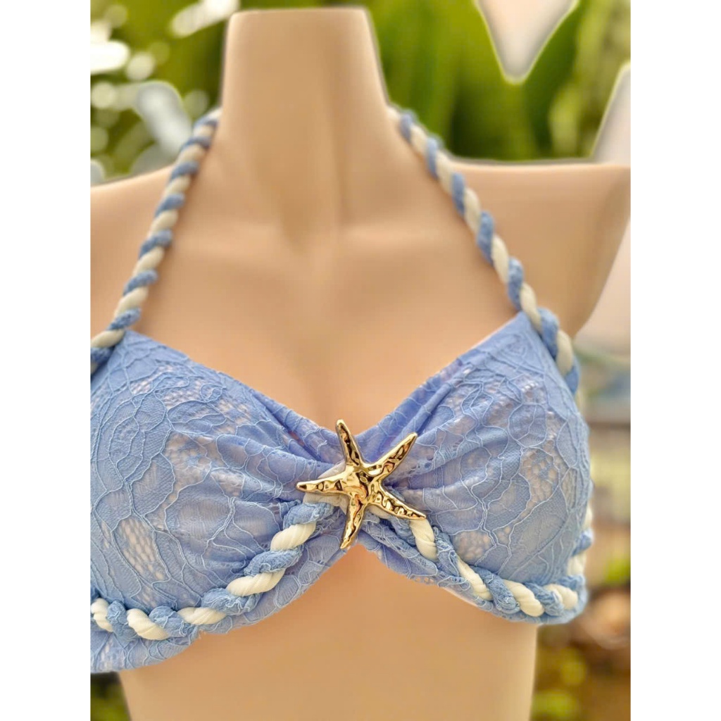 Set Bikini ,Đồ đi Biển 3 chi tiết chất ren mền mại, phối phụ kiện sang chảnh LB57 | BigBuy360 - bigbuy360.vn