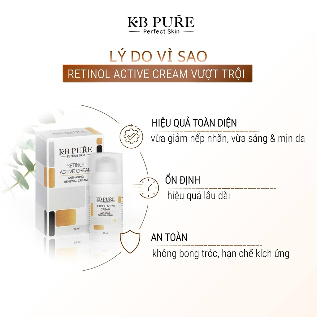 [CÔNG TY]💚 Kem chống lão hóa KB Pure Retinol Active Cream 30ml