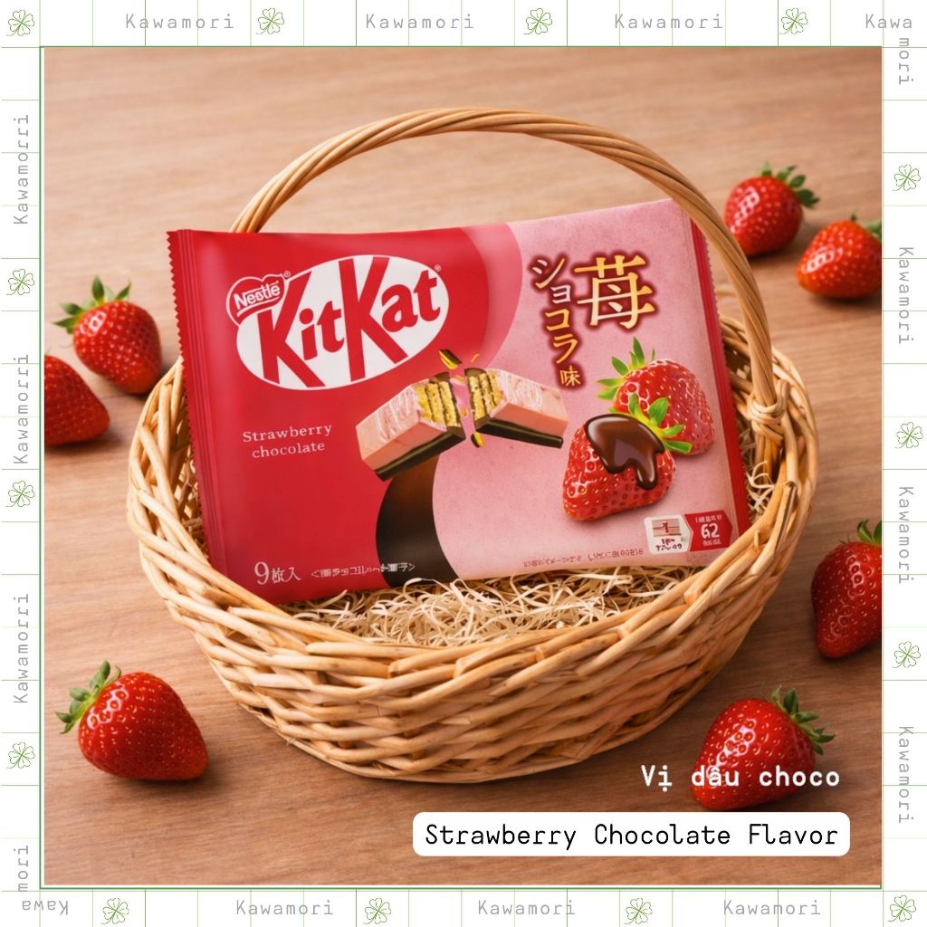 KitKat Nhật - KitKat vị dâu choco - KitKat chocolate