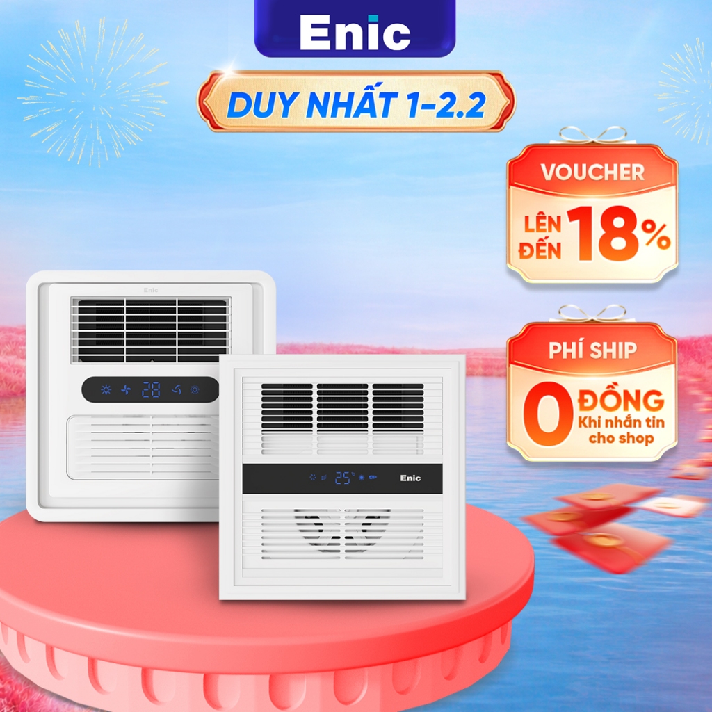 Quạt sưởi hút mùi Enic M33/M55, sưởi ấm, làm khô, thông gió, hút mùi, sưởi ấm tức thì 360 độ