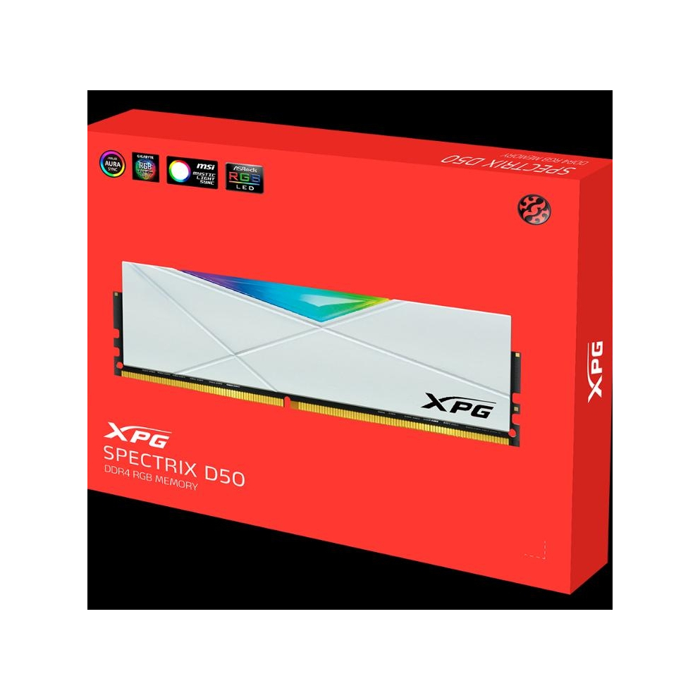 Ram Máy Tính Adata XPG D50 White 16GB 3200Mhz DDR4 NEW BOX BẢO HÀNH CHÍNH HÃNG 60 THÁNG