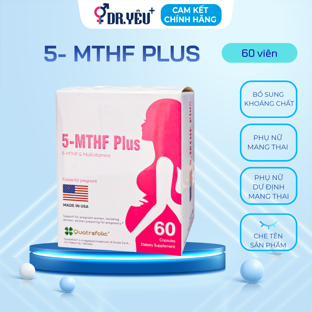 Viên Uống 5-MTHF Plus Vitamin Tổng Hợp Cho Mẹ Bầu & Sau Sinh Hộp 60 viên