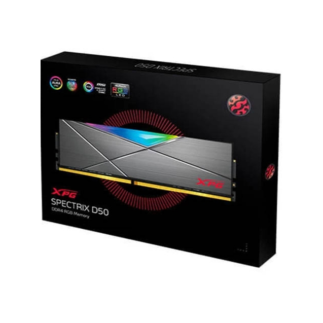 Ram Máy Tính Adata XPG D50 Grey 16GB 3200Mhz DDR4 NEW BOX BẢO HÀNH CHÍNH HÃNG 60 THÁNG