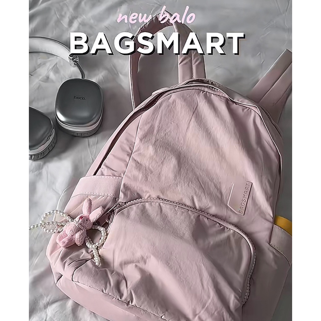 Pass BAGSMART TÚI Balo Nữ 15.6 Inch LaptopBag dính vài vết phai màu(ảnh thật ở sau)