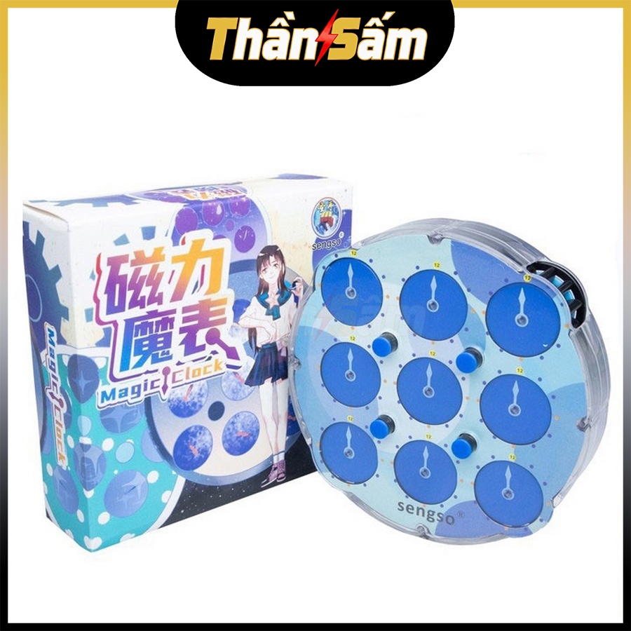 Rubik Clock ShengShou Magnetic Rubic Biến Thể SengSo Có Nam Châm Đồ Chơi Trí Tuệ Trẻ Em