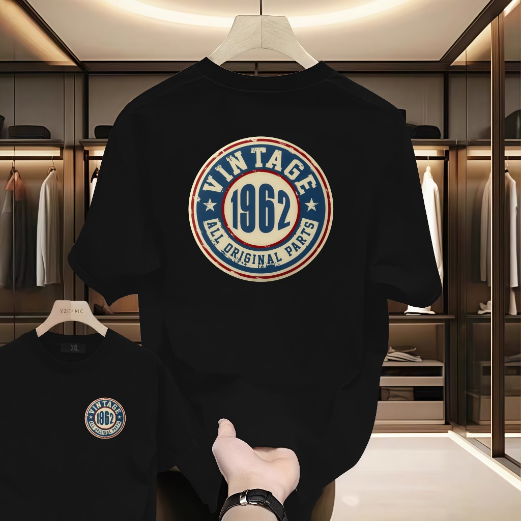 Vintage huyền thoại sinh nhật T-shirt Ay Ipinanganak Noong 1962 Casual T-shirt cho nam giới
