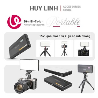Đèn Led chụp hình quay phim Ulanzi VL200 Bi Color fill light - Dải màu 2500K đến 9000K tích hợp pin sạc 5000mAh