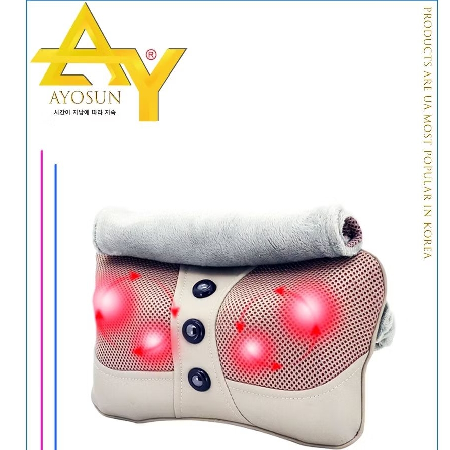 [CHÍNH HÃNG-BH 5 NĂM] Gối Massage 𝗔𝗬𝗢𝗦𝗨𝗡 Hàn Quốc 6 bi - Ohlala House đại lý phân phối