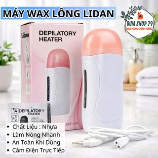 Máy Wax Lông Mini Cầm Tay Màu Hồng, Máy Nấu Sáp Wax Lông Tại Nhà Làm Nóng Nhanh An Toàn Cho Da