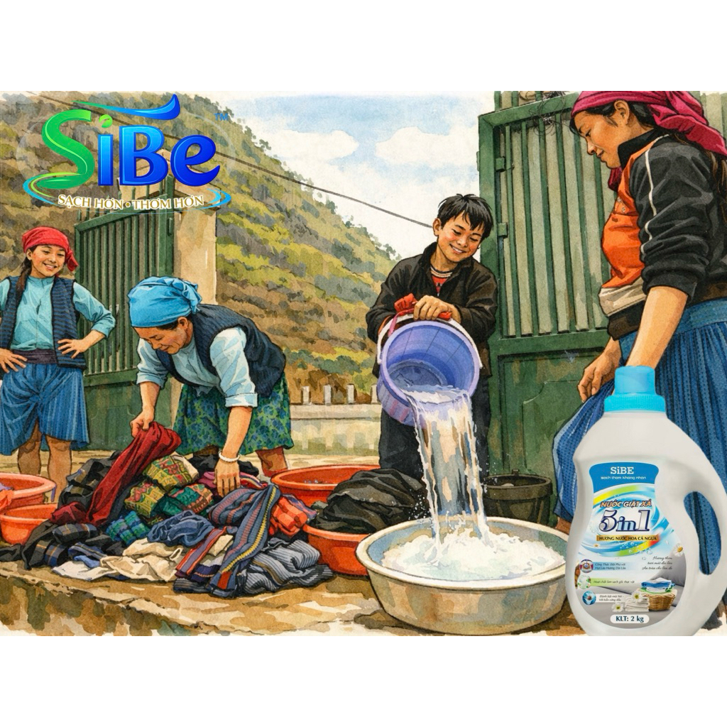 Khi mua 14 lít tặng 2 lít Nước giặt SiBE cực xịn