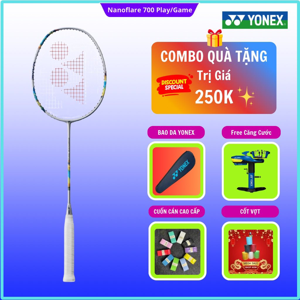 ✅【Chính Hãng】 Vợt cầu lông Yonex Nanoflare 700 Play / Game 4U chính hãng (kèm phiếu bảo hành), lối đ