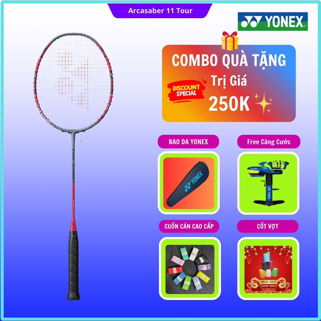 ✅【Chính Hãng】 Vợt cầu lông Yonex Arcsaber 11 Tour và 7 Tour Chính Hãng (Kèm phiếu bảohành), combo 4 