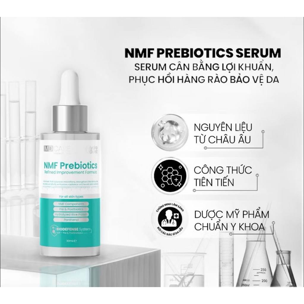 Serum NMF Cân Bằng Lợi Khuẩn & Phục Hồi Da MD CARE NMF Prebiotics Refined Improvement Formula 30ml -