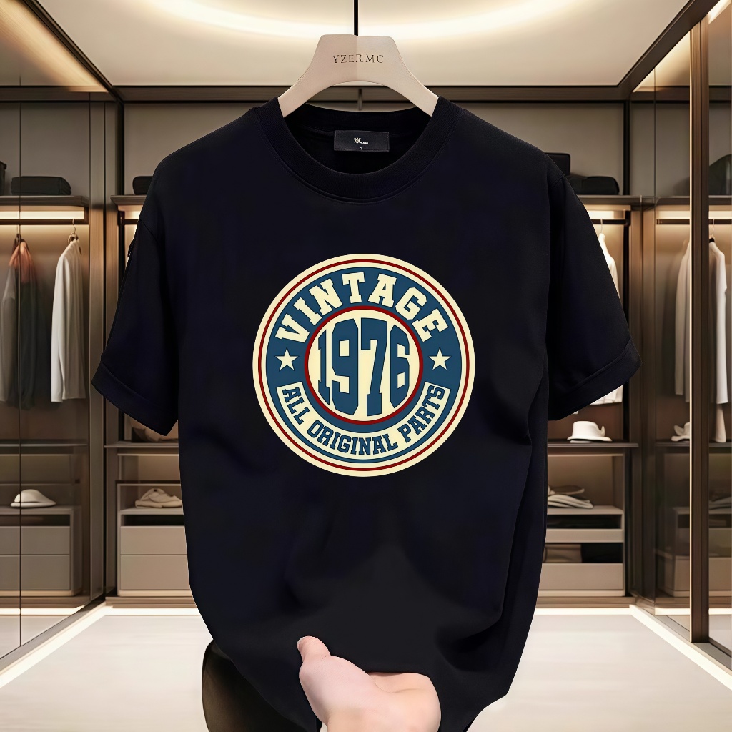 Vintage huyền thoại sinh nhật T-shirt Ay Ipinanganak Noong 1976 Casual T-shirt cho nam giới