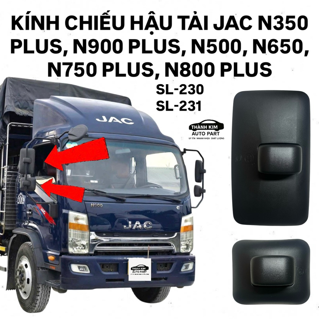 KÍNH CHIẾU HẬU TẢI JAC CANTER E5 N900, N900 PLUS