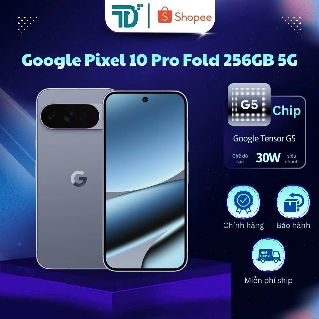 Google Pixel 10 Pro Fold 16GB 256GB Moonstone Likenew Fullbox đẹp BH dài