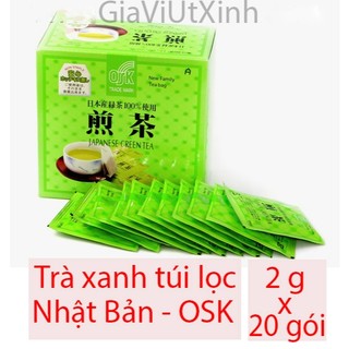 Trà xanh túi lọc nhật bản osk 2g x 20 gói - japan green tea