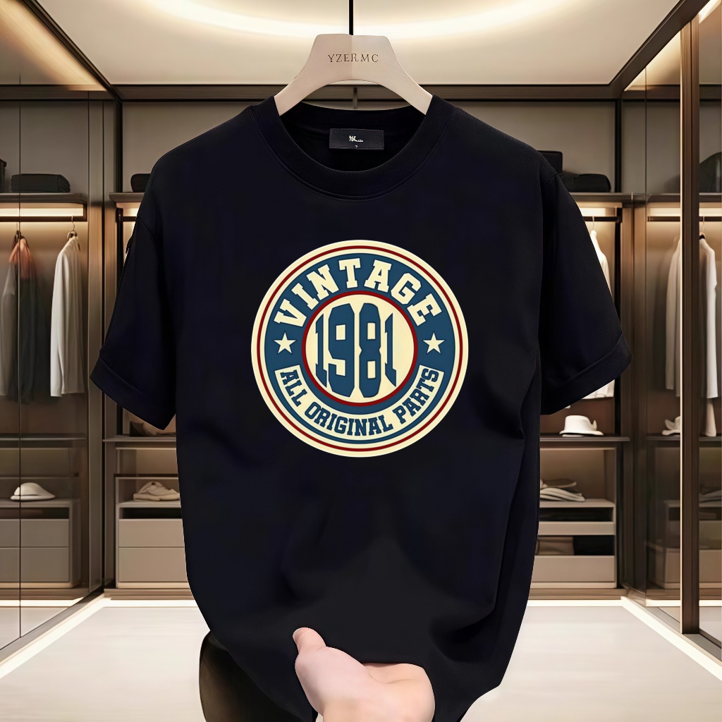 Vintage huyền thoại sinh nhật T-shirt Ay Ipinanganak Noong 1981 Casual T-shirt cho nam giới
