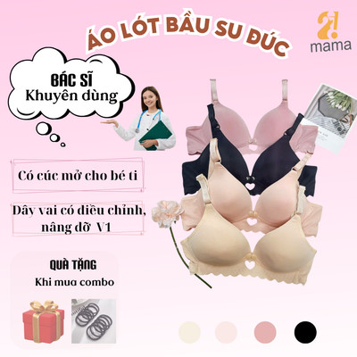 Áo lót bầu trước và sau sinh Su Tim cao cấp 2mama, áo ngực cho con bú chất su đúc mịn mát và co giãn nhẹ nhàng