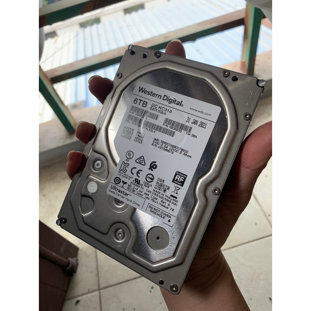 Ổ Cứng 6TB chính hãng WD bóc máy