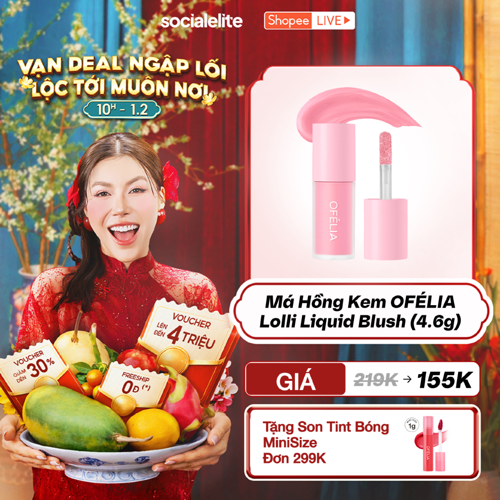 [SE x OFÉLIA] Má Hồng Kem OFÉLIA Lolli Liquid Blush (4.6g)