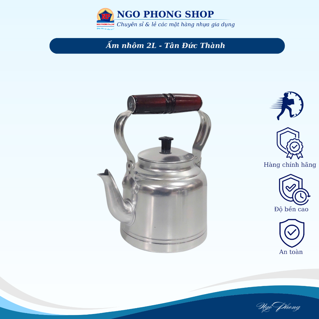 Ấm nhôm Tân Đức Thành. Kiểu dáng truyền thống