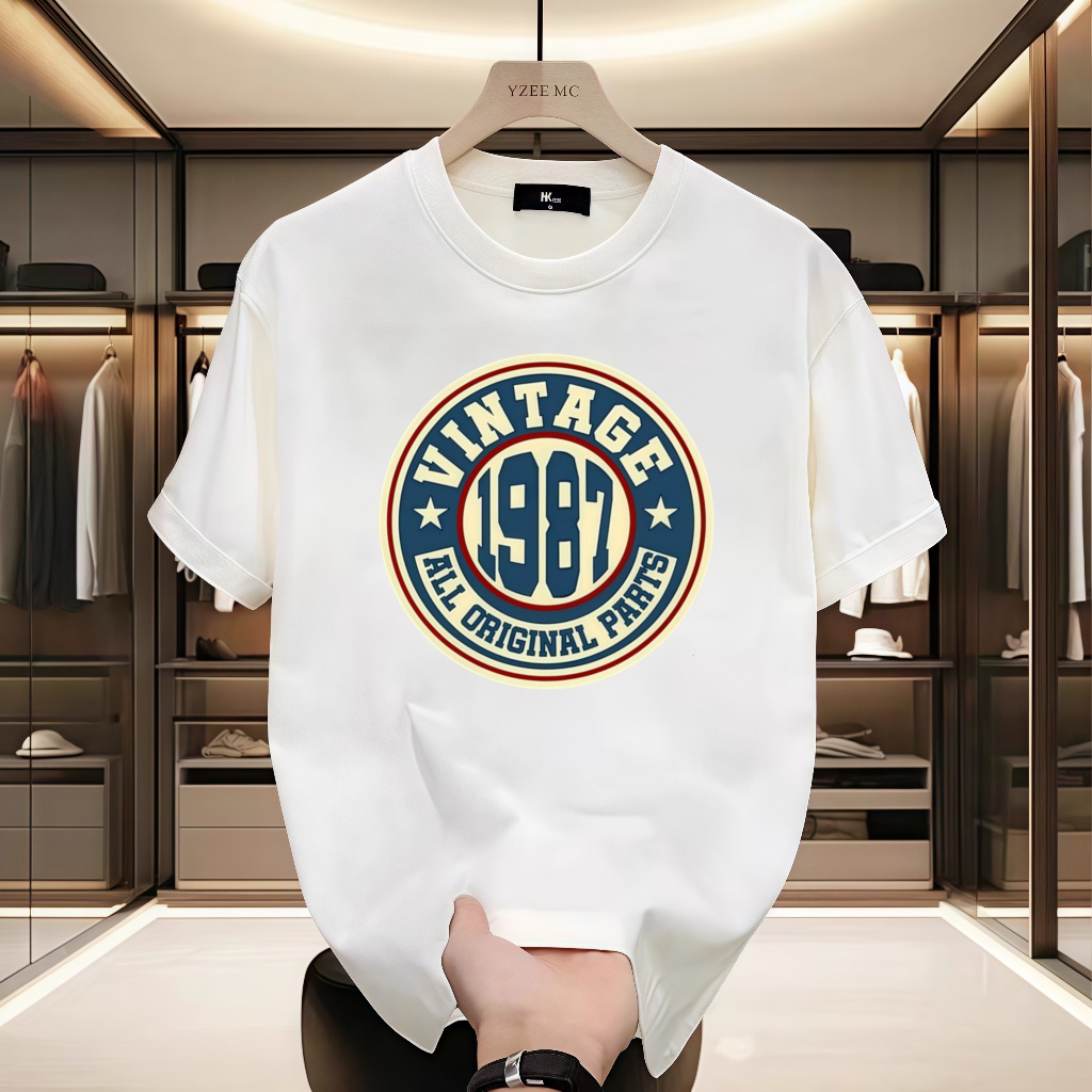 Vintage huyền thoại sinh nhật T-shirt Ay Ipinanganak Noong 1987 Casual T-shirt cho nam giới