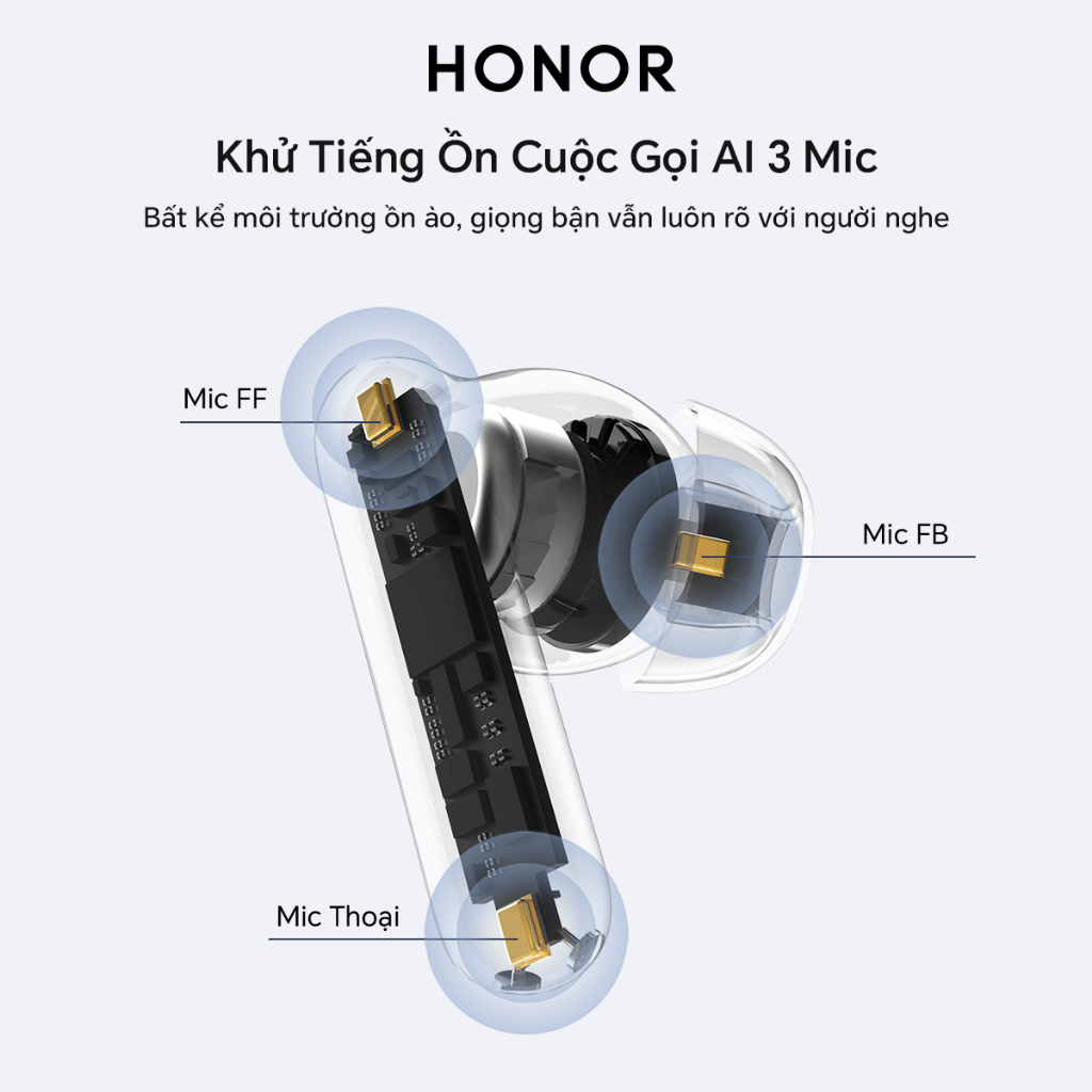 Tai Nghe Bluetooth Honor Choice Earbuds X8i | Bluetooth 6.0 | Pin 44 giờ | BH 12 tháng - Màu Trắng | BigBuy360 - bigbuy360.vn