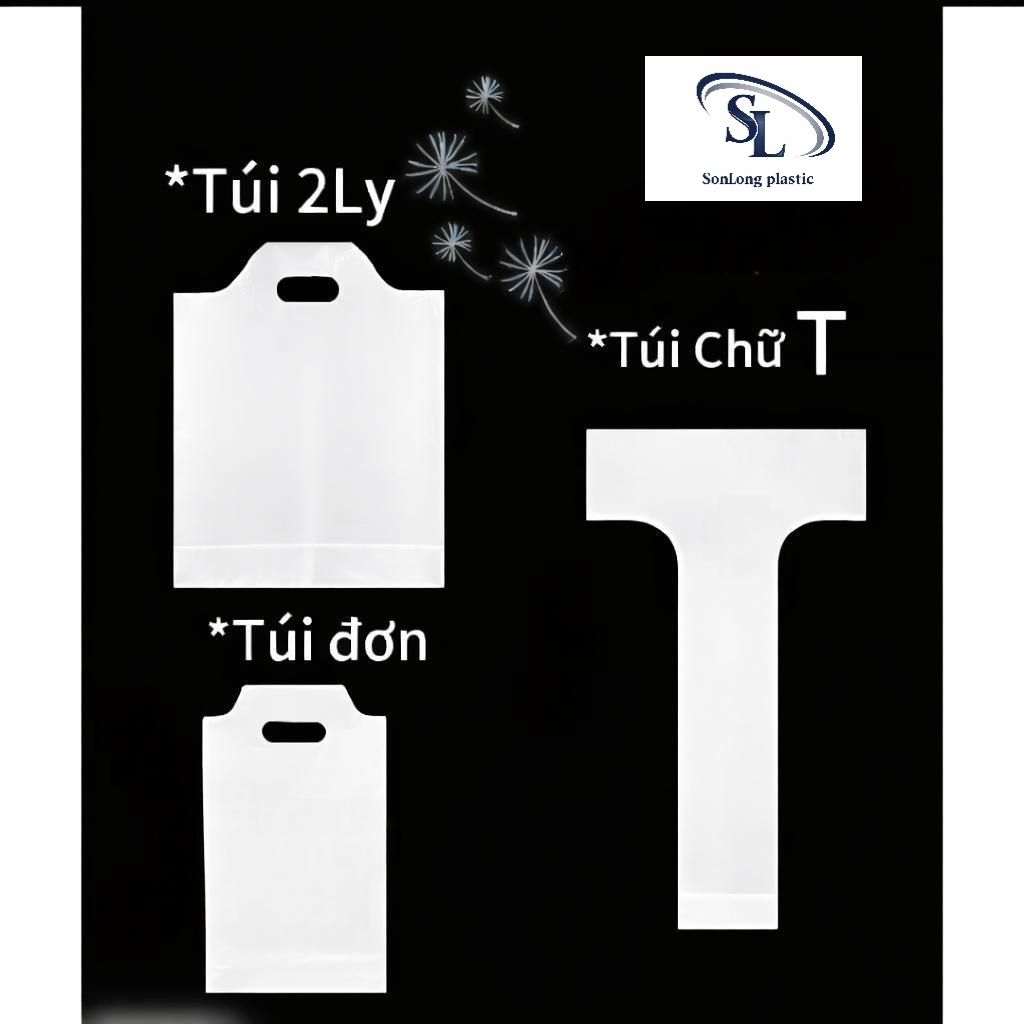 {1KG} Túi Đựng Trà Sữa Cafe Nước Ép Túi Chữ T, Túi 1 Ly, Túi 2 Ly Có Vách Ngăn Dùng 1 Lần