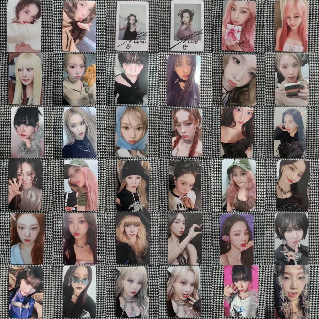 Sẵn full- THẺ BO GÓC POB PHOTOCARD CARD AESPA TỔNG HỢP BÀI 2