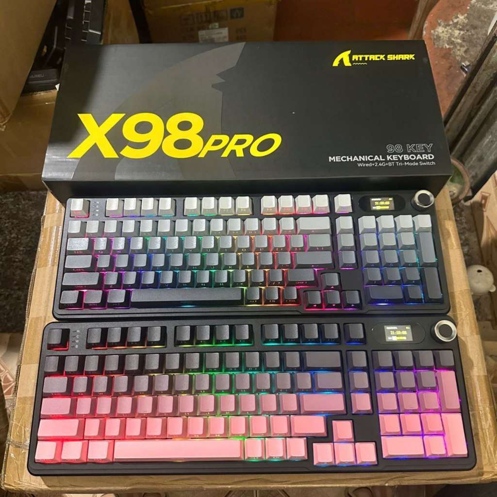 Bàn Phím Cơ Bluetooth Attack Shark X98 PRO