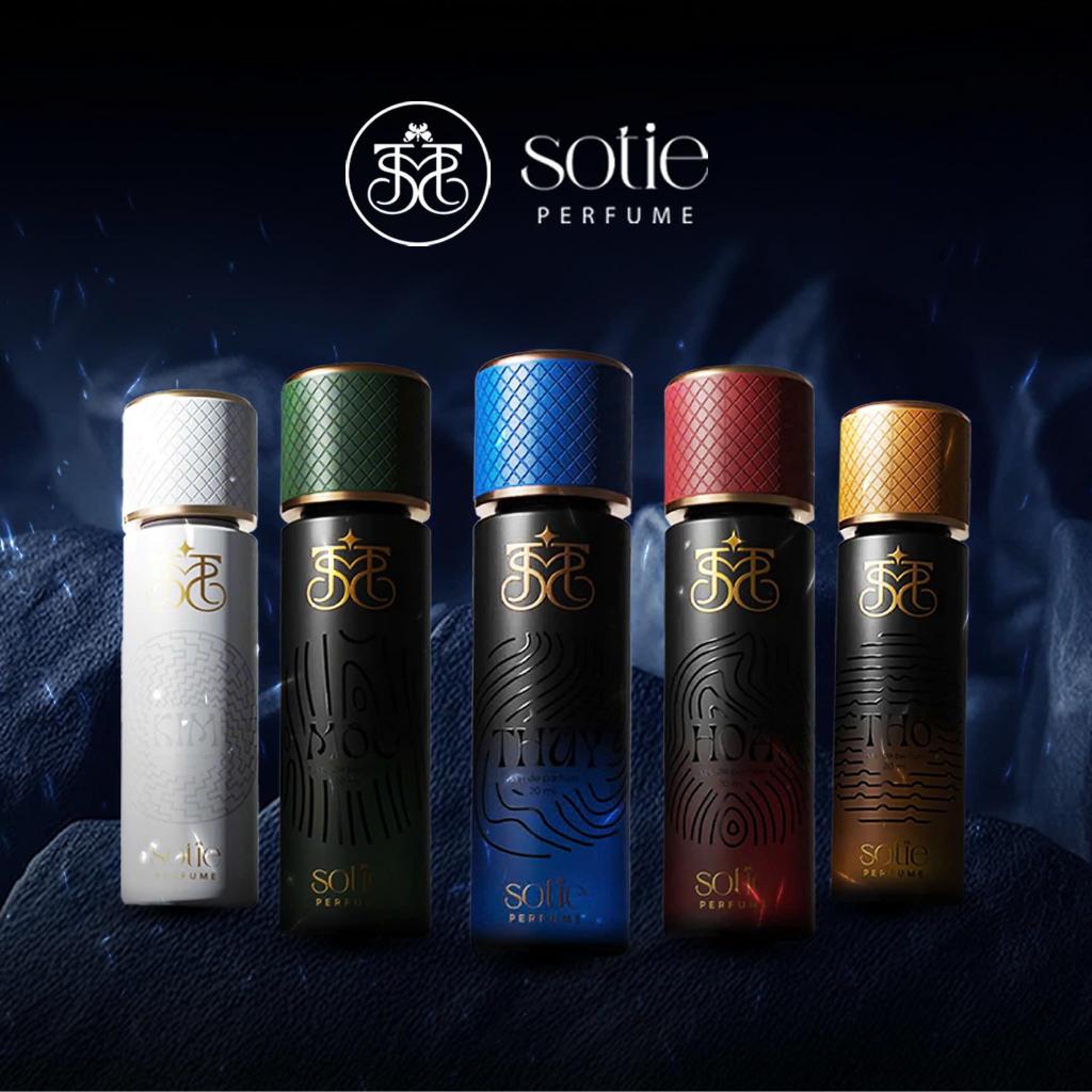 [GIÁ HOT] Nước hoa SOTIE PERFUME: Kim - Mộc - Thủy - Hỏa - Thổ, hương thơm tinh tế kết hợp.