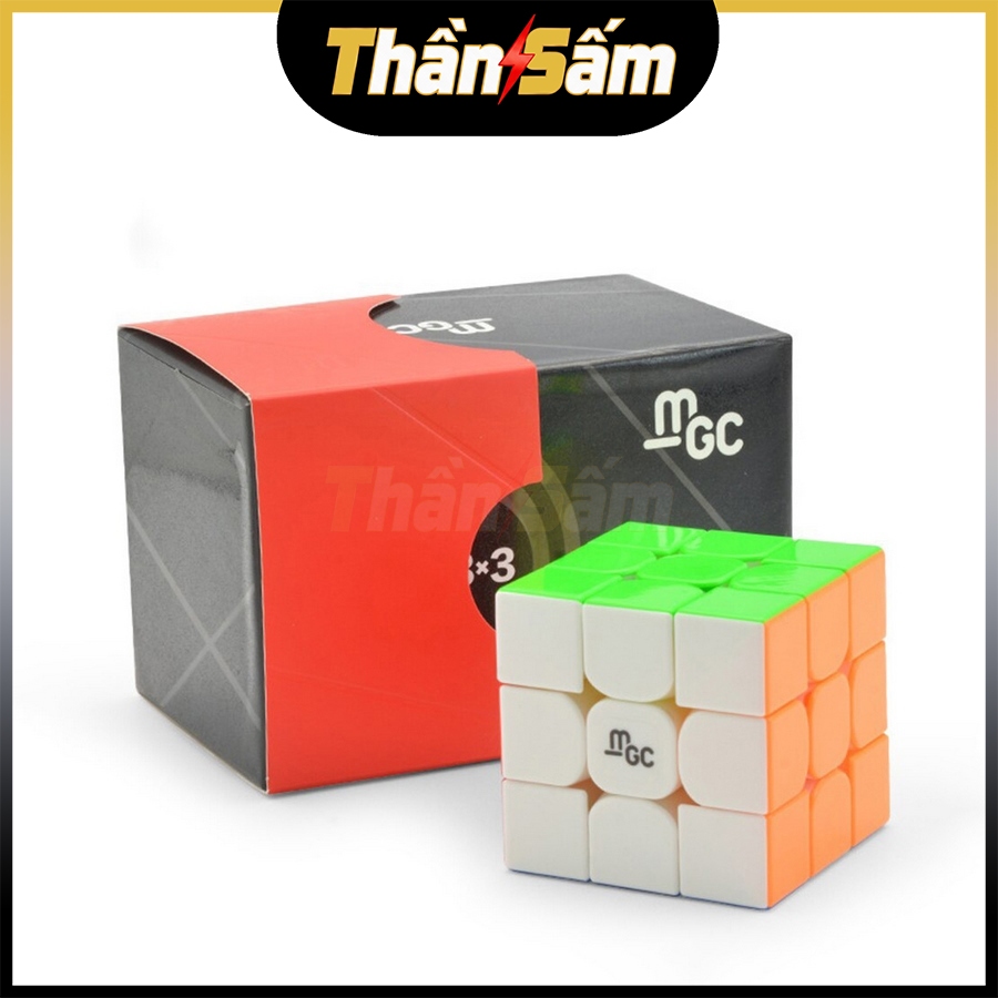 Rubik 3x3 YJ MGC 3x3 V2 M Có Nam Châm Stickerless Rubic 3 Tầng Không Viền Đồ Chơi Trí Tuệ Trẻ Em