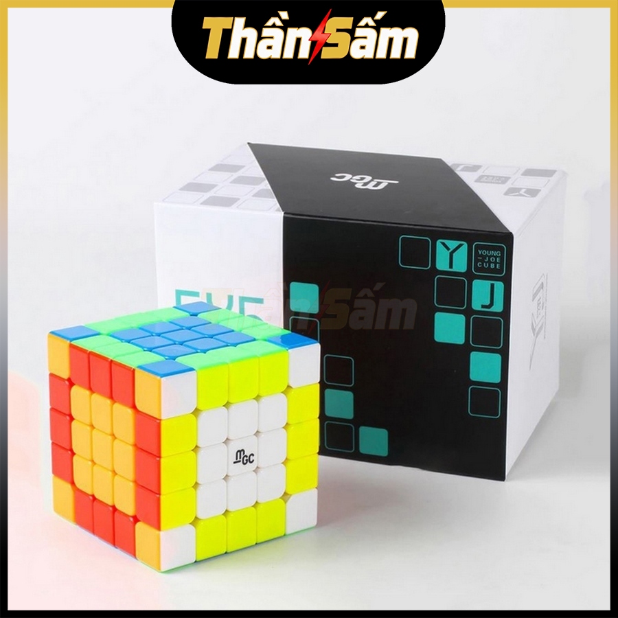 Rubik 5x5 YJ MGC 5x5 Có Nam Châm Stickerless Rubic 5 Tầng Đồ Chơi Trí Tuệ Trẻ Em Phát Triển Tư Duy