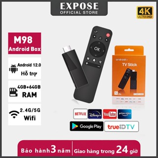 【CHÍNH HÃNG】TV Stick Android 12 4K | RAM 4GB + ROM 64GB | Netflix 4K, YouTube | Giao diện Tiếng Việt | Tặng Remote