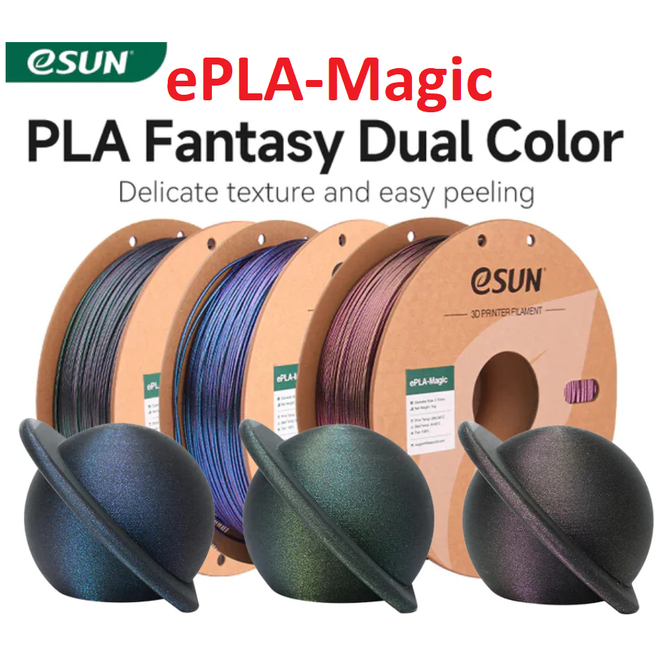 Nhựa in 3d 2 màu ánh sao lấp lánh eSun ePLA-Magic 1kg/Cuộn