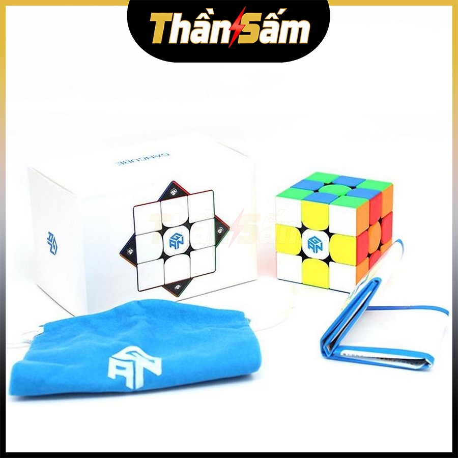 Rubik 3x3 Gan 356 M 3x3 Rubic 3 Tầng Có Nam Châm Gan 356M Stickerless Đồ Chơi Trí Tuệ Trẻ Em 3x3x3