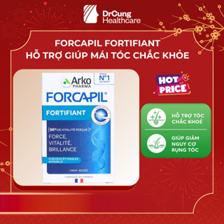 FORCAPIL FORTIFIANT Arkopharma - Viên Uống Hỗ Trợ Tóc Và Móng Chắc Khỏe (Hộp 60 Viên)