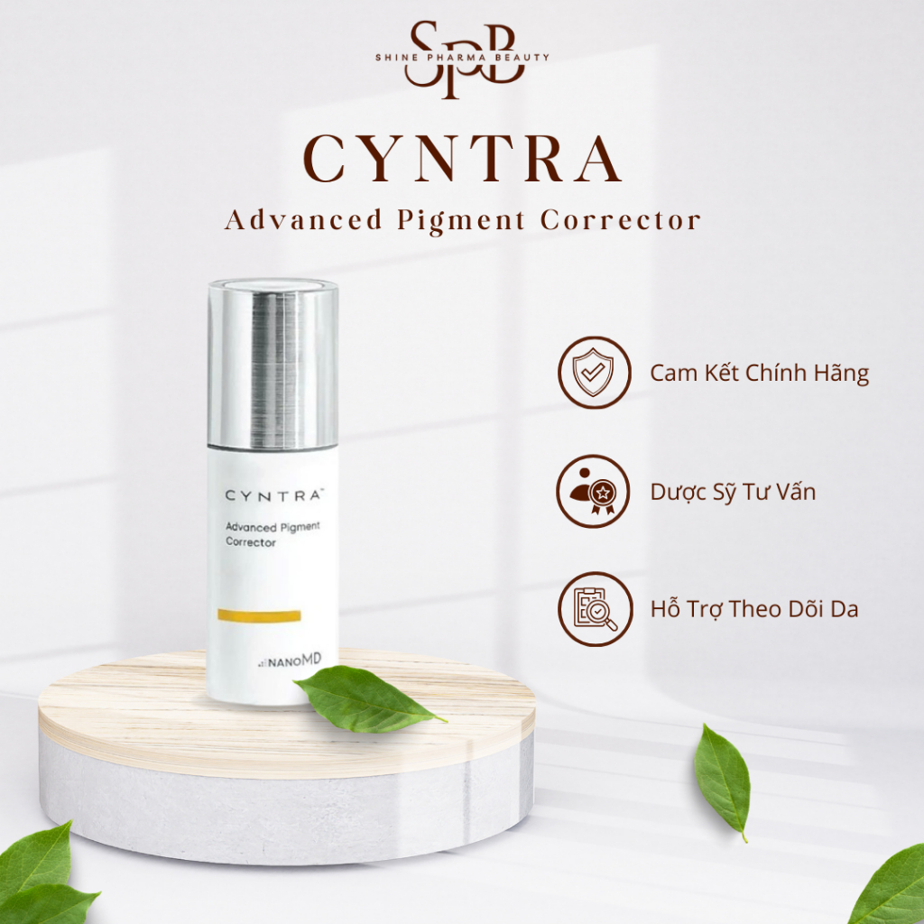 Đại lý chính hãng - Kem Dưỡng Hỗ Trợ Trắng Sáng Da Và Cải Thiện Sắc Tố Thâm, Nám NanoMD Cyntra 20ml