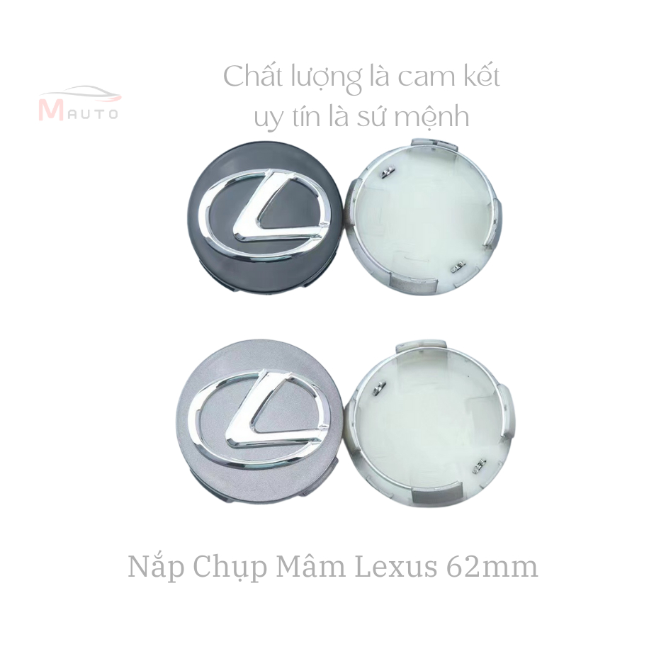 Nắp Chụp Mâm Lexus 62mm Logo Trung Tâm Bánh Xe – Nắp Lazang Lexus Nhựa ABS Cao Cấp Chống Bụi, Nắp Lố