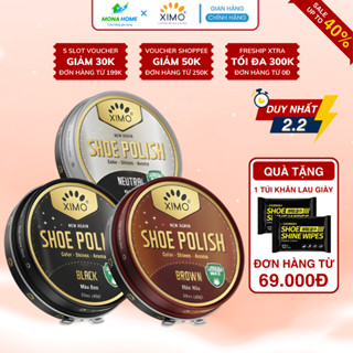 Xi đánh giày cao cấp Ximo Shoe Polish đánh bóng phục hồi màu giày da, Xi sáp chăm sóc bảo dưỡng da