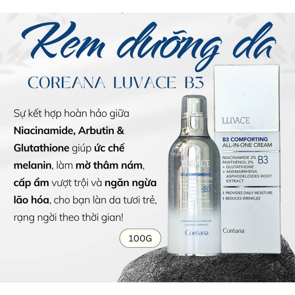 Kem dưỡng Luvace B3 Comforting All-in-One Cream