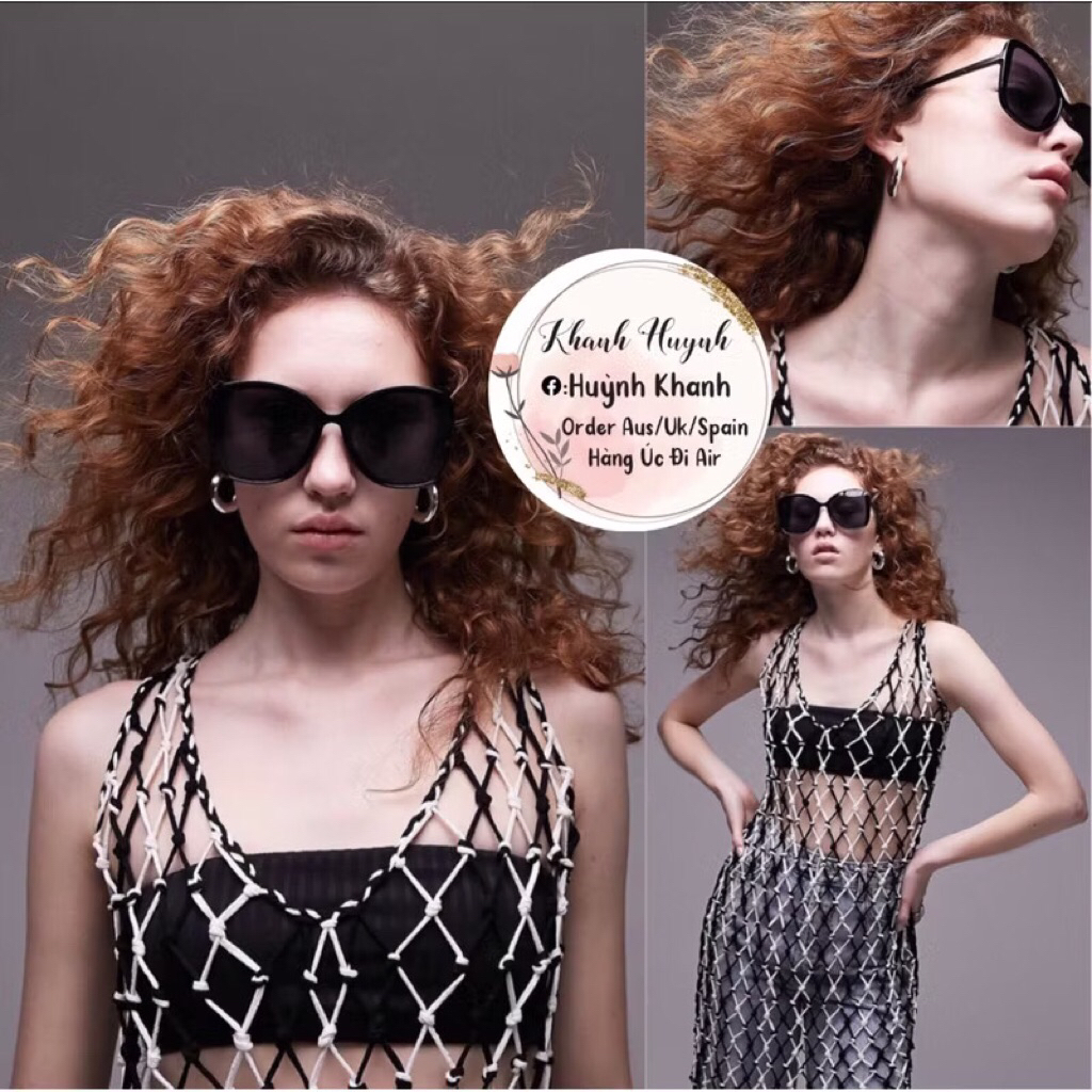 Kính thời trang Cat-eye /Square hãng Topshop Auth Uk