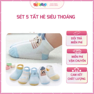 Sét 5 Tất hè siêu thoáng, ôm chân cho bé