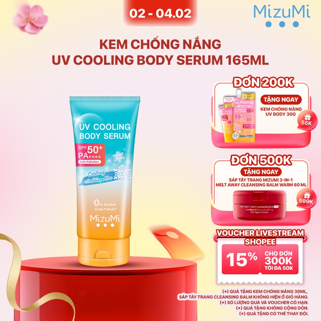 Kem chống nắng MizuMi UV Cooling Body Serum 165ml