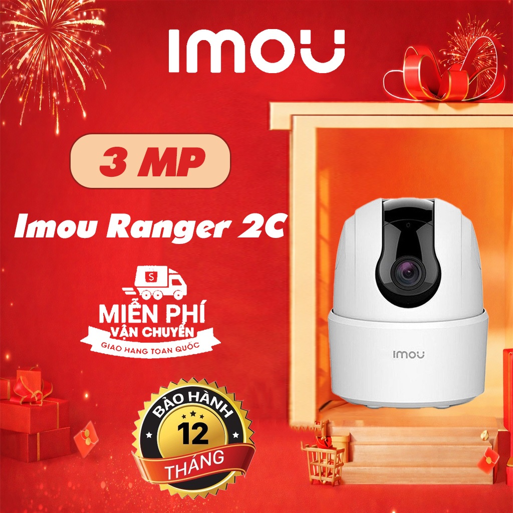 Camera Wifi trong nhà Imou Ranger 2C I Đàm thoại hai chiều I Xoay 360
